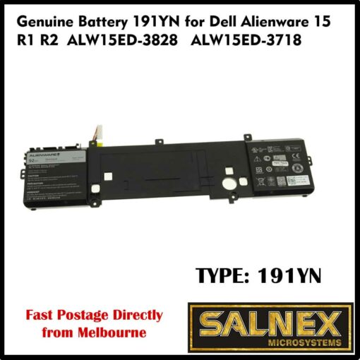 Dell Battery 191YN for Dell Alienware 15 R1 R2 ALW15ED-3828