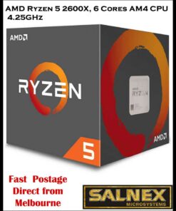 AMD Ryzen 5 2600X, 6 Cores AM4 CPU, 4.25GHz