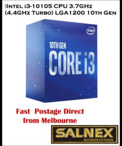 Intel i3-10105 CPU 3.7GHz (4.4GHz Turbo) LGA1200 10th Gen