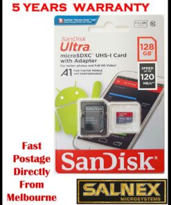 SanDisk Ultra 128GB MicroSDXC UHS-I Memory Card - with SD Card Adaptor